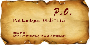 Pattantyus Otília névjegykártya